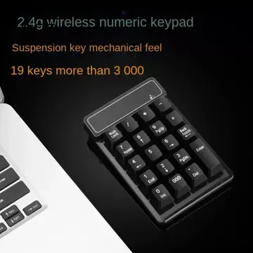Bàn phím số không dây SDFG 2.4G, Cảm giác cơ học 19 phím Bàn phím nhỏ Bluetooth, Bàn phím có dây Di động Bàn phím số USB Mini chống nước Đồ dùng kế toán