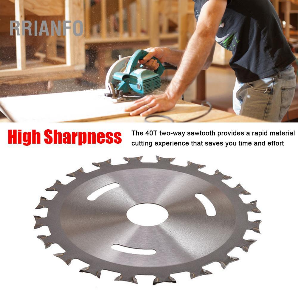 rrianfo Đường Kính 110mm 20mm Cấu Tạo 40T Đa Năng Đĩa Cắt Gỗ Mỏng 1.8mm Ván Gỗ Thép Hợp Kim lưỡi cưa