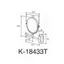Lison™ Gương xoay 7"| 18433T| Gương trang điểm phóng đại hai mặt KOHLER