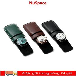 Phụ kiện đồng hồ NUSPACE, Túi đựng đồng hồ lật di động, Túi quà tặng Túi đựng đồng hồ bằng da PU chống bụi