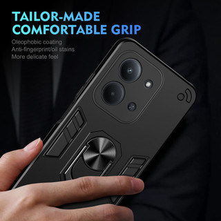Dành Cho Redmi 15C 4G Ốp điện thoại Thiết Kế Chiến Binh Lưng Cứng Có Giá Đỡ Nhẫn Chống Sốc Mềm TPU Nâng Cạnh Vỏ Mỏng