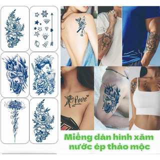 Sticker Xăm Tạm Thời Chống Nước, Dễ Dán, Đa Dạng Mẫu Mã, Thiết Kế Độc Đáo, Phù Hợp Cho Mọi Phong Cách