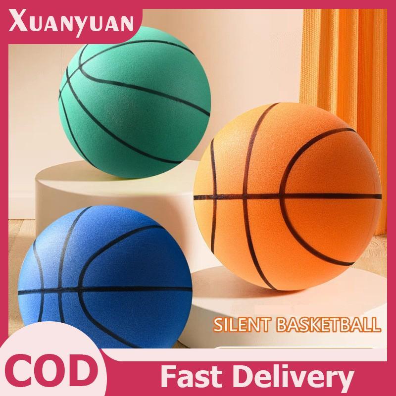 Xuân 18/21/24cm - Bóng Rổ Mini Im Lặng Có Vòng, Độ Bền Cao, Quà Tặng Lý Tưởng Cho Trẻ Em VN