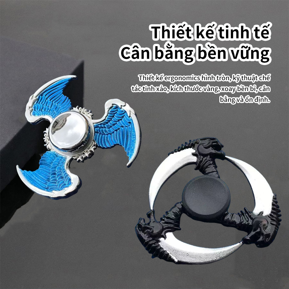 Con quay giảm căng thẳng, con quay cầm tay giúp thư giãn và tập trung, đồ chơi con quay hình cánh đại bàng
