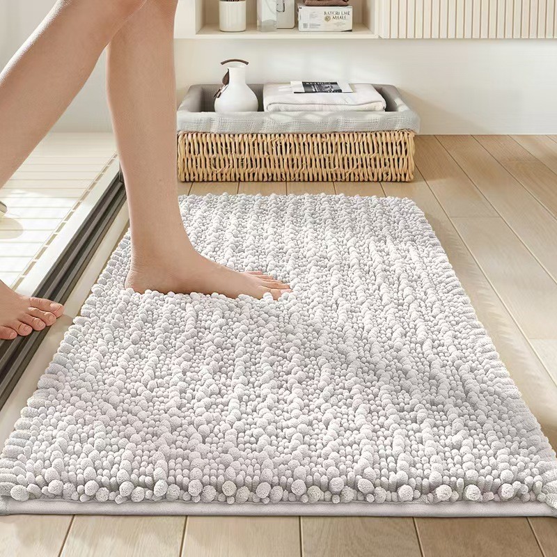 [Dày Dặn Cao Cấp] Thảm Lau Chân Sợi Chenille Chùm - Thảm Trang Trí Cửa Ra Vào & Phòng Ngủ Siêu Thấm Hút, Kháng Bẩn & Chống Trượt Tuyệt Đối