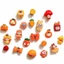 Set 12 charm màu đỏ - Charm gắn dép xinh đáng yêu- Tổng hợp 17 bộ màu Hot