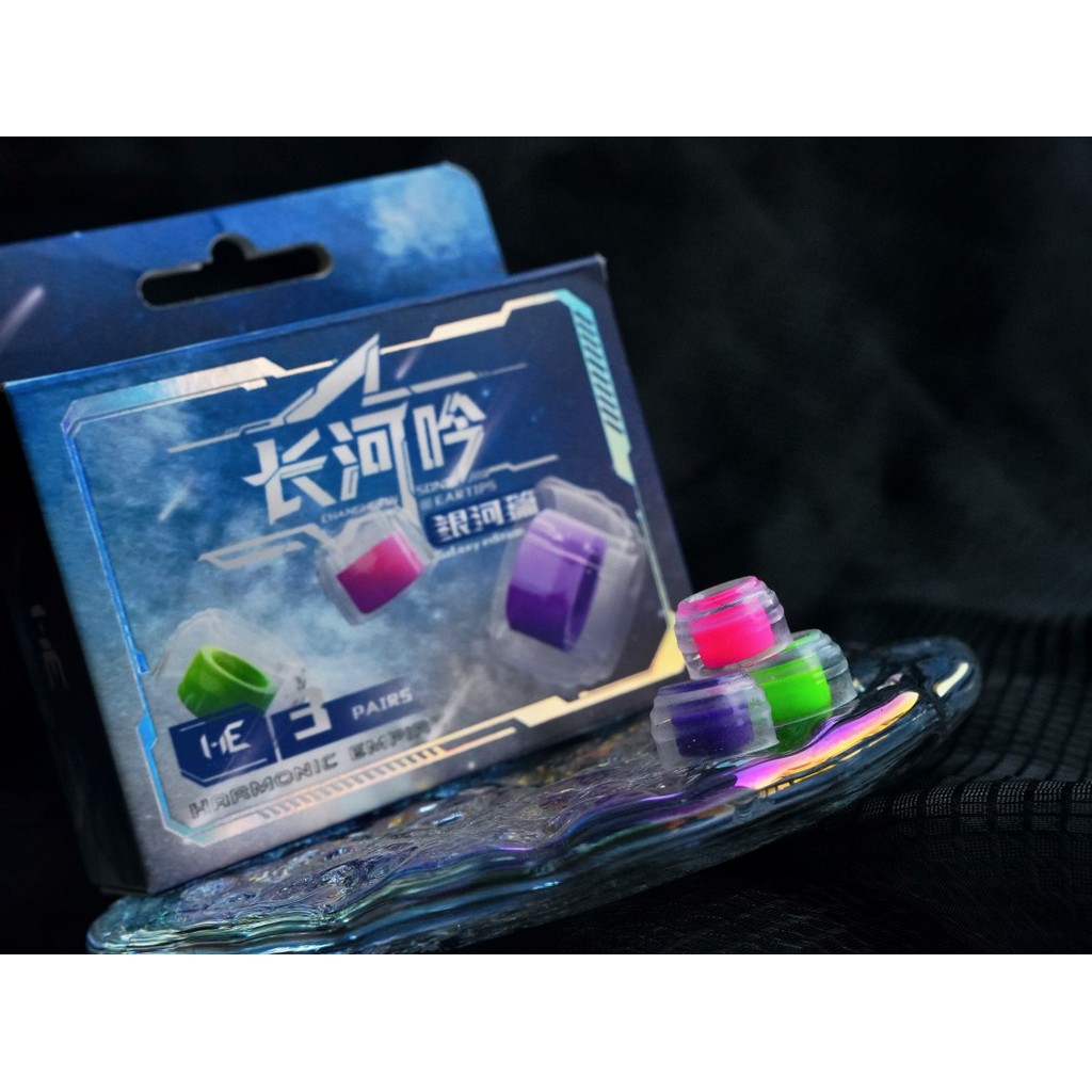 HE Sonic Eartips Song of The Long River Galaxy Chapter in-ear Silicone Tai Nghe Đầu Cho HarmonicEmpire IMEs