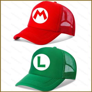 Hj7 Super Mario Bros Mũ Trẻ Em Xuân Thu Hoạt Hình Mới Vịt Lưỡi Mũ Che Nắng Mũ Bóng Chày hj7