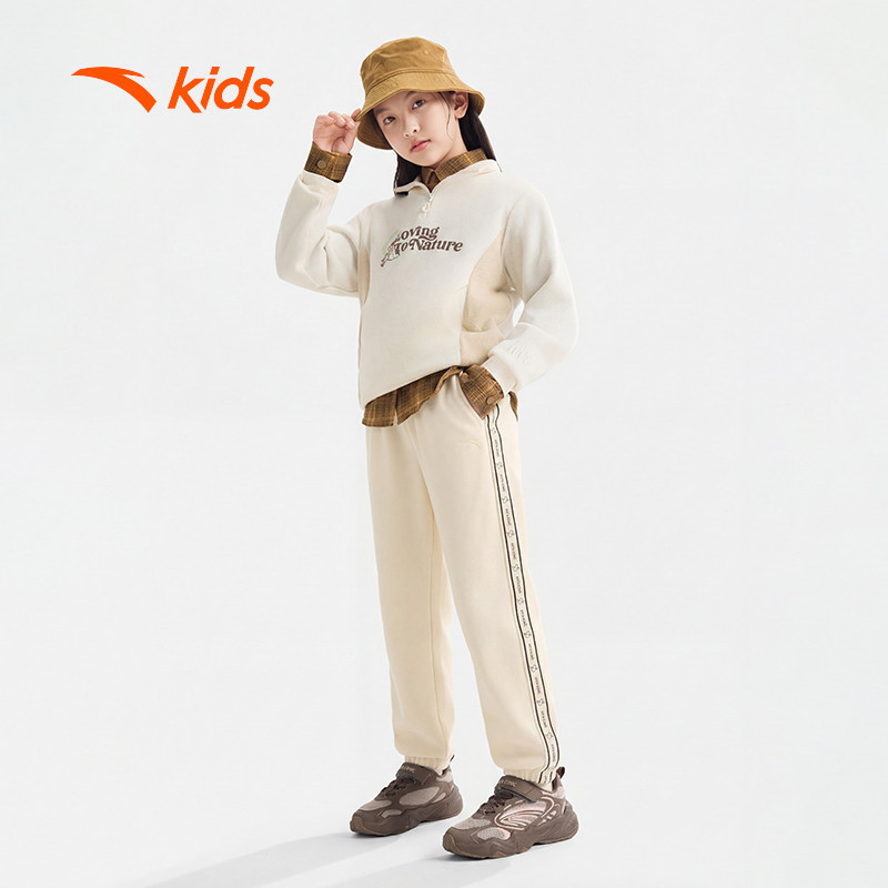 ANTA Kids Quần Dài Thời Trang Bé Gái Ống Đứng, Mềm Mịn 3626A8731