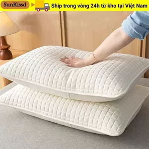 Tấm bảo vệ gối SUNKISSD, Vỏ gối lớp cách ly dầu đầu, Vỏ gối chống thấm nước bằng vải Cotton thoải mái cho hộ gia đình