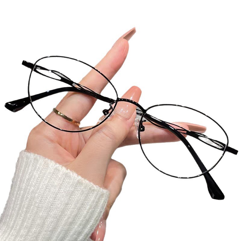 Lụa Vàng Khung Tròn Mỏng Hơn Nhìn Kính Đọc Sách Retro Ngoại Hình Chống Ánh Sáng Xanh Kính Đọc Sách Zhiyan Kính Đọc Sách 26.3.19
