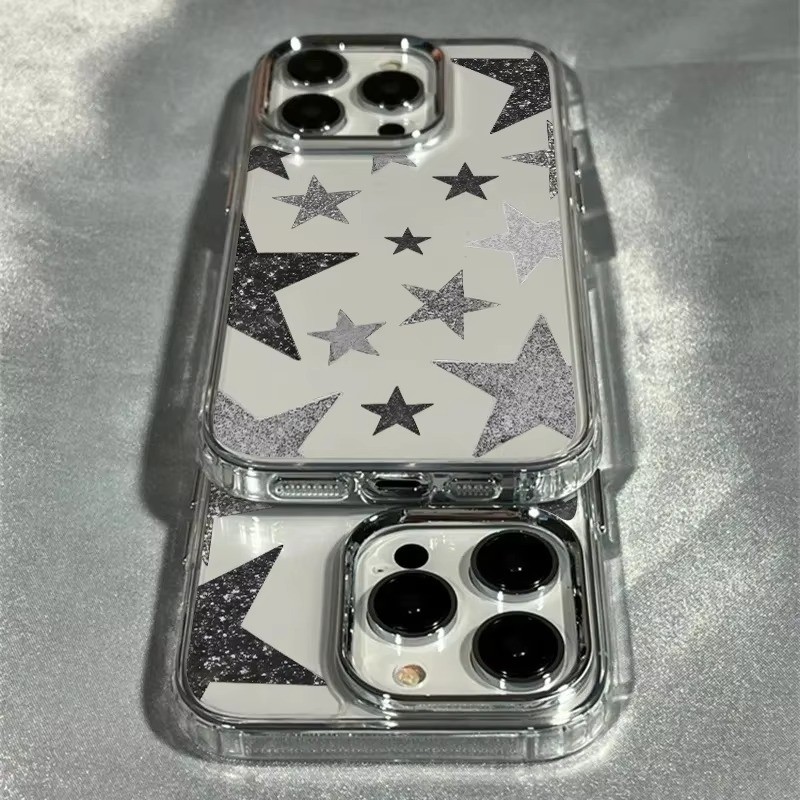 Ốp Điện Thoại Trong Suốt Họa Tiết Ngôi Sao Sáng Hợp Thời Trang Cho Iphone 17 16 Pro Max 15 14 13 12 11 Cho Iphone 7 8 Plus X XS XR 16e SE2