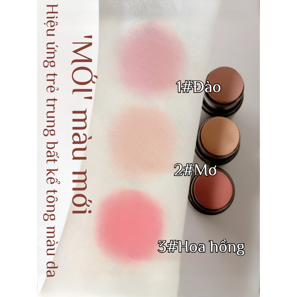 ❤️NÓNG BỎNG❤️Phấn má hồng dạng thỏi / Phấn má hồng mềm mịn / Phấn má hồng tông nude trẻ trung/phấn má hồng dạng kem/Phấn má hồng Macaron Highlighter Blush / Phấn má hồng lì tự nhiên/phấn má hồng kem