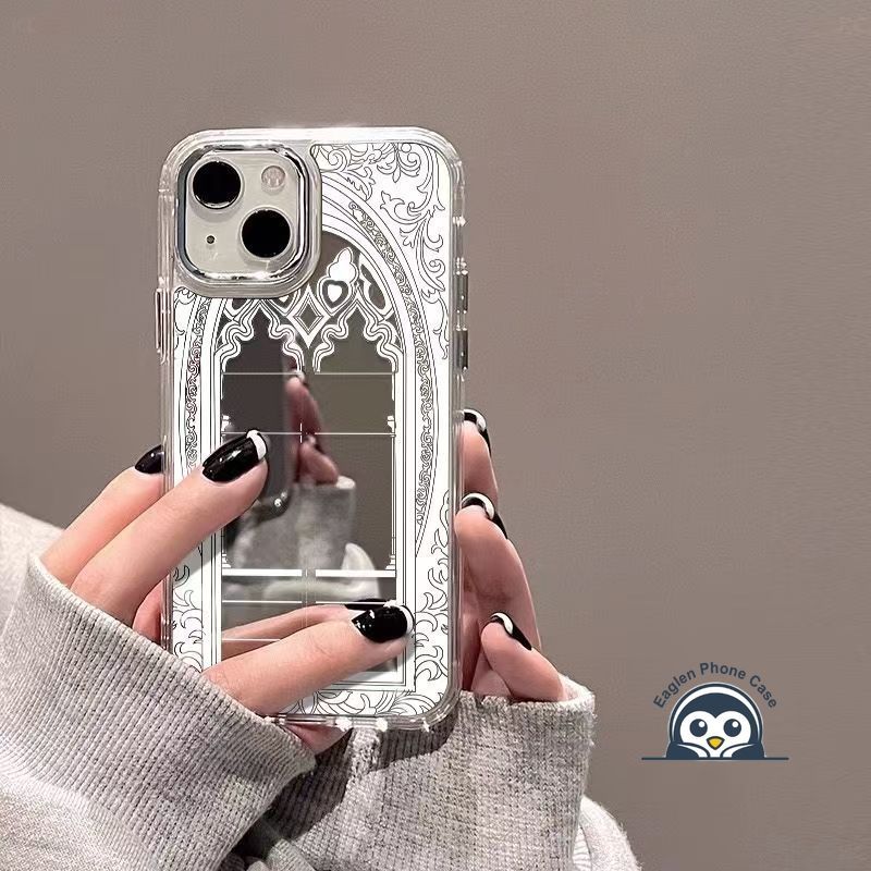 Ốp Điện Thoại Họa Tiết Cửa Sổ Pháp Cho Vivo V70 V60 V50 V40 V40E V30E V30 V29 V27E V29E V25E V23E V21E V20 X8 T4 T4X T3X T3 Lite Z7 T2 Pro Y75 Y38 Vỏ Mạ Gương Bìa Mềm