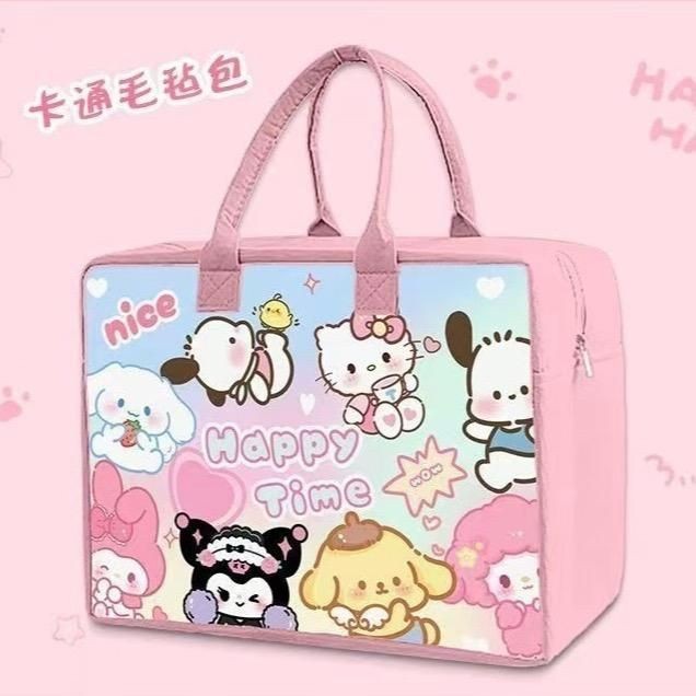 Túi Nỉ Vải Dệt Đựng Đồ Đa Năng Kích Thước 40x30x20cm - Túi Du Lịch , Đeo Vai Hoạt Hình - Đeo Vai
