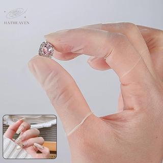 [hatheaven] 100 / 200 Chiếc Bảo Vệ Ngón Tay Cao Su Chống Trơn Trượt Chống Tĩnh Điện Cots Dùng Một Lần Dụng Cụ Móng Tay Nghệ Thuật Đẹp