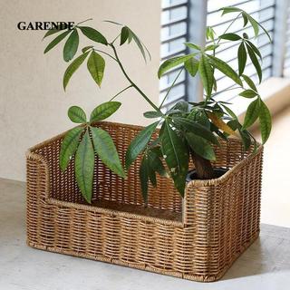 Giỏ đựng đồ dệt Garende Giỏ đựng đồ trang trí cho nhà vệ sinh Mặt bàn trang trại