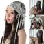 NKSFX Cô Dâu Ren Nơ Ruy Băng Đầu, Thoáng Khí Retro Thêu Cô Dâu Mũ Cưới, Phong Cách Pháp Với Nơ Ruy Băng Phụ Kiện Tóc