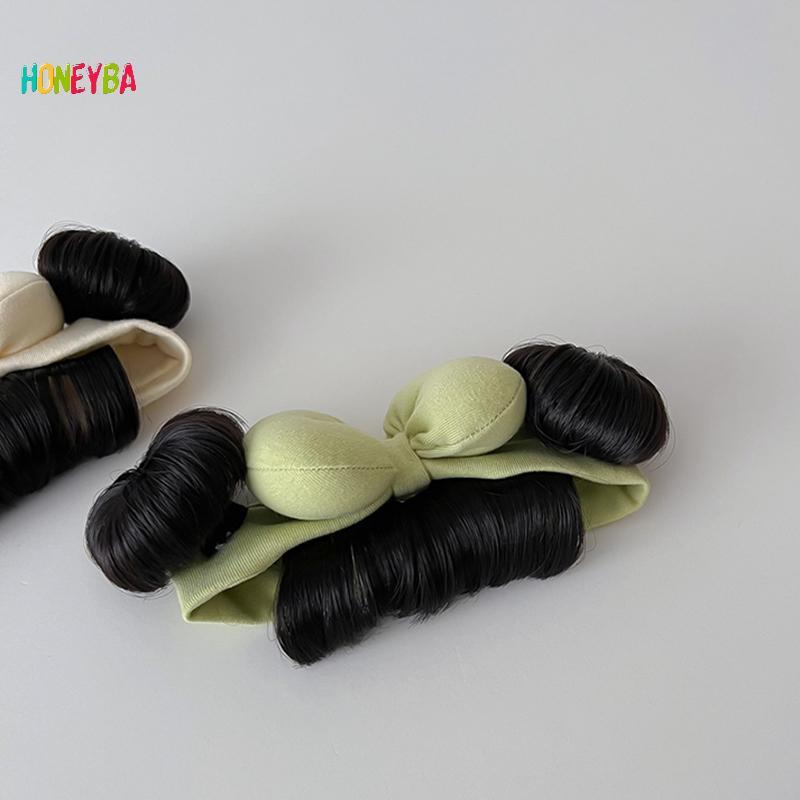 Thời Trang Dễ Thương Cho Bé Tóc Giả Nơ Băng Đô Quấn Tóc Sơ Sinh Tập Đi Tóc Giả Mũ Cosplay Mũ Đẹp