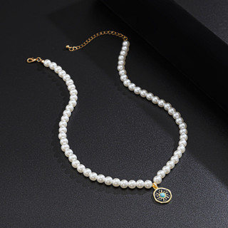 Vòng Cổ Mặt Dây Chuyền Ngọc Trai Tối Giản Tinh Tế - Thời Trang Nam