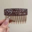 Lược chải tóc BORAGETE Bangs, Lược chải tóc dày dặn, Phụ kiện tóc thiết thực Sử dụng đa năng thanh lịch Lược chèn ngược dành cho nữ