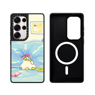 Vịt Từ Tính Trên Chăn Gương Cứng Phone Case Cho Samsung Galaxy S26 25 24 23 UItra S26 25 24 23 Plus Vỏ Bảo Vệ Chống Sốc