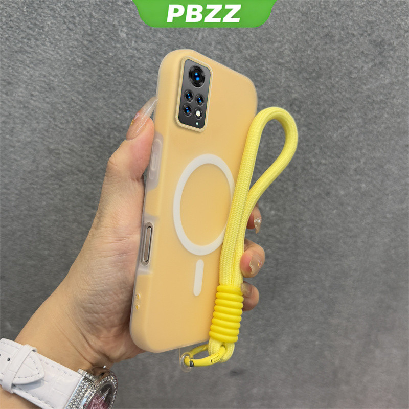Ốp 2 trong 1 cho redmi note 11 4g note 11s redmi note 11 pro 5g Vỏ điện thoại chống sốc Thiết kế mới thẩm mỹ Vỏ thạch màu kép có dây buộc Từ tính không dây GDBSWX01