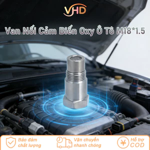 Van Nối Cảm Biến Oxy Ô Tô M18*1.5 - Dụng Cụ Hỗ Trợ Giải Cứu Cảm Biến, Thép Không Gỉ