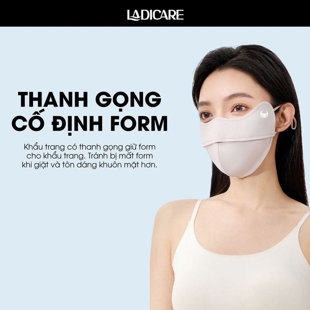 UNICARE khẩu trang vải chống tia UV Unicare Proof UniMask, UPF 50+ ngăn UV, lụa băng cao cấp, chính hãng
