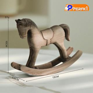 Bập bênh Ngựa Gỗ Điêu Khắc, Nghệ Thuật Trang Trí Thiết Kế Retro Tượng Trang Trí Cho Trung Tâm, Văn Phòng, Bàn Đầu Giường, Mặt Bàn