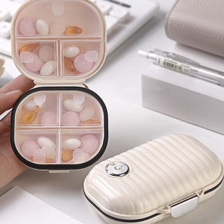 (Giao hàng tại địa phương) Hộp đựng thuốc vỏ Mini Hộp đựng thuốc du lịch bảy ngày riêng biệt