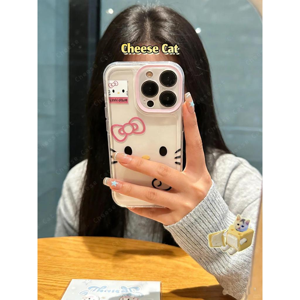 Ốp Lưng Cho IPhone 17 11 14 15 12 13 16 Pro Max 17 Air Xs Max Xr 8 7 Plus SE 2020 Thiết Kế Hình Cá Và Nơ Kitty Hoạt Hình
