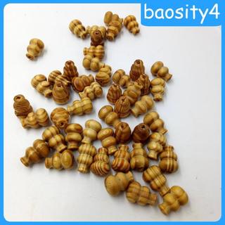 50 Mảnh 19 Mm Sọc Calabash Hình Gỗ Miếng Đệm Hạt Trang Sức Làm DIY Vòng Cổ Vòng Tay Thủ Công