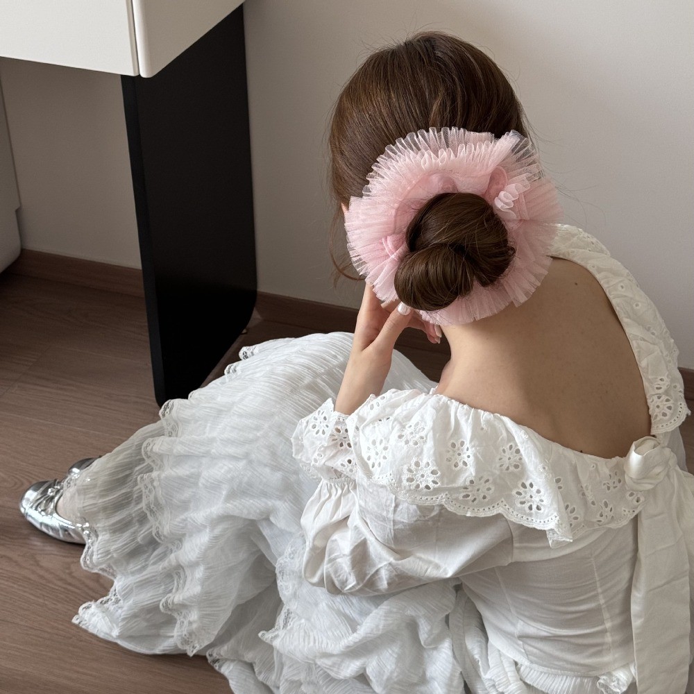 Hululu - Dây buộc tóc mềm mại phong cách cổ tích, cao cấp với dây cao su scrunchy