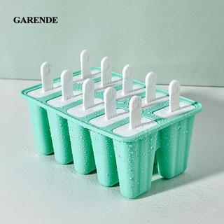 Garende DIY Ice Lolly Cream Khuôn Khay Đá Silicon Kem Khuôn Khay Dễ Dàng Phát Hành