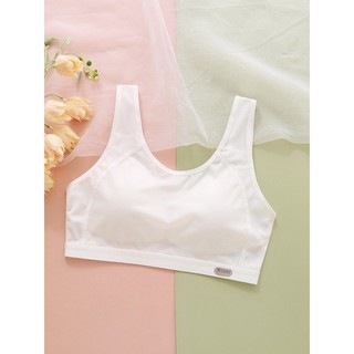 áo lá( áo lót) bé gái từ 10-18 tuổi đệm liền áo 2206 nhiều màu, chất liệu cotton lưới, êm mềm thoáng khí(35-70kg)