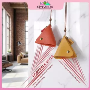 Ví da hình tam giác MYPANDA với túi thay đổi núm vú đóng cửa chắc chắn để đi học và đi nghỉ.
