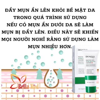 Sữa rửa mặt BHA Salicylic Acid dành cho da dầu giải pháp cho làn da khô thoáng sạch nhờn