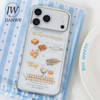 JIANWU Whispers of Life Series Vintage Tiếng Anh Văn Bản Phong Cảnh Chất Liệu Cắt Băng Thêu Sò PET Sáng Tạo Tạp Chí Văn Phòng Phẩm