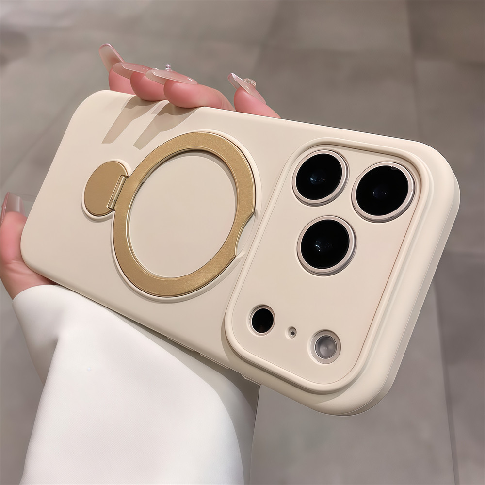 Ốp Điện Thoại Giá Đỡ Từ Tính 360 Lỏng Cho iPhone 17 Pro Max 12 13 14 15 16 Pro Max Bao Gồm Bảo Vệ Ống Kính Máy Ảnh Vỏ Mềm Vỏ Điện Thoại Vỏ Bảo Vệ