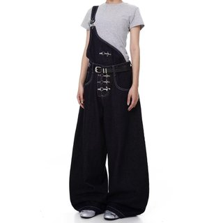 Quần yếm denim nam ESEA, phong cách cao cấp và trung tính