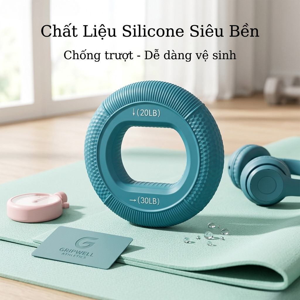 【COD】Bộ vòng tròn silicone, luyện tập cơ tay và ngón tay, cải thiện lực nắm cho người tập gym và phục hồi chấn thương.