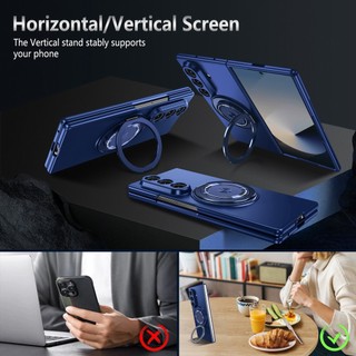 360° Ốp điện thoại có thể xoay được cho Samsung Z Fold 7 6 5 4 3 Khóa từ tính chắc chắn Vỏ bảo vệ chống sốc