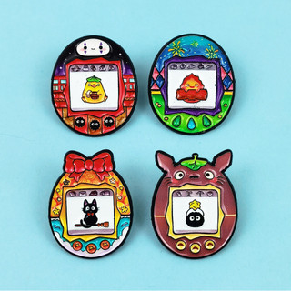 4 Cái / bộ Thú Cưng Dễ Thương Hình Quả Trứng Huy Hiệu Hoạt Hình Pokémon Phụ Kiện Trâm Cài