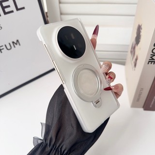 Ốp Cứng Mờ Trục Đôi Từ Tính Cho Honor Magic V6 V5 V3 VS3 V3 VS2 V2 Bản Lề Bao Có Giá Đỡ Nhẫn Vỏ Sạc Không Lông