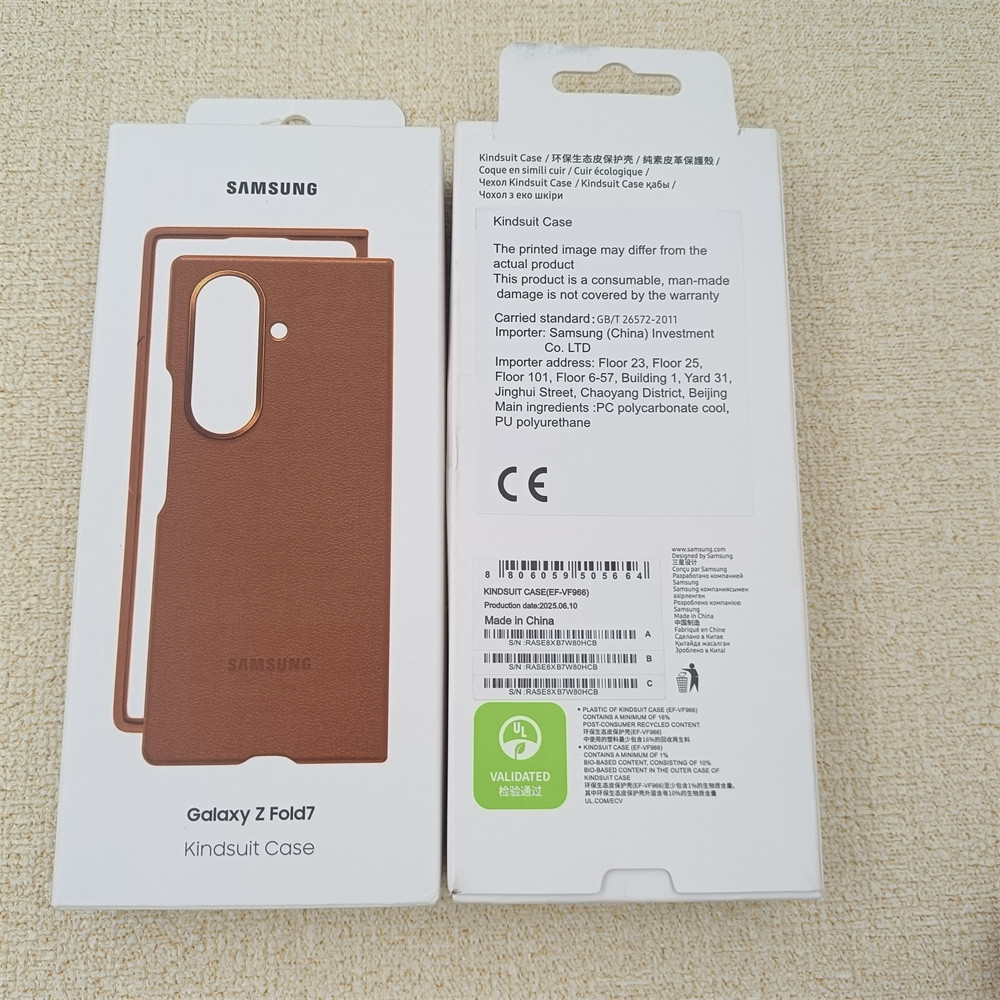Dành Cho Ốp Lưng Chính Hãng Cho Samsung Z Fold 7 5G Slim Chống Sốc Ốp Lưng Cho Z Fold7 Da Thật Cao Cấp Da Điện Thoại Di Động Vỏ
