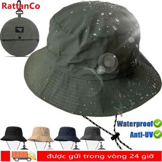 Mũ xô RATTANCO mùa hè, chống nắng và tia UV, thấm nước nhanh khô, kèm túi lưu trữ - Phù hợp cho câu cá và leo núi