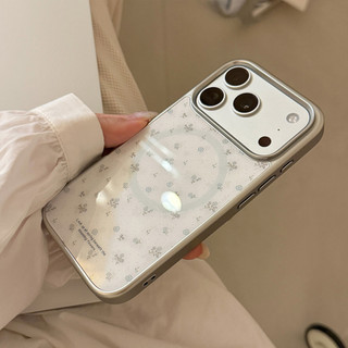 [Sheren] Ốp Điện Thoại Hoa Xanh Tươi Nhẹ Nhàng Thích Hợp Cho i17 16 15 14 13 12 11 pro max Vỏ Bảo Vệ Chống Sốc
