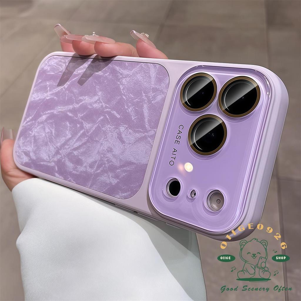 【 Ốp lưng iPhone17 】 Vỏ điện thoại từ tính họa tiết núi tuyết lỏng chống rơi iPhone17 Pro Max 16 15 14 cho vỏ iPhone Vỏ mềm silicon TPU chống sốc