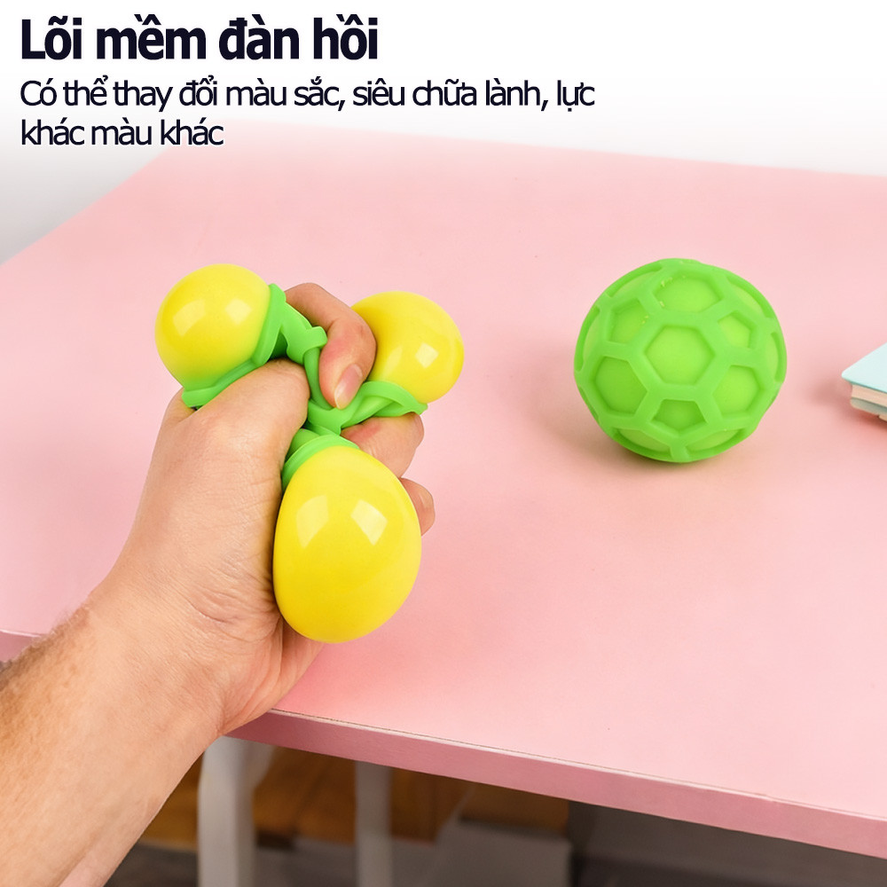 Đồ chơi giảm căng thẳng mềm mại, bóng cảm giác giúp giải tỏa căng thẳng và cân bằng tinh thần.